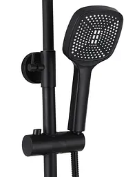 Душова система Rea Storm 2.0 black з виливом REA-P9532, Чорний матовий - мініатюра 5