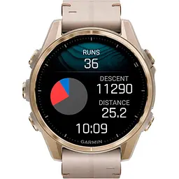 Смарт-годинник Garmin Fenix 8 AMOLED Sapphire 43mm Soft Gold with Limestone Leather Band [010-02903-40] [115170] - мініатюра 7