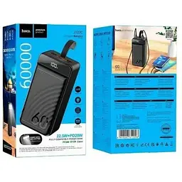 Портативна батарея Hoco J123C 60 000mAh з лампою with LCD and LED lamp 22.5w 6942007612098 - мініатюра 5