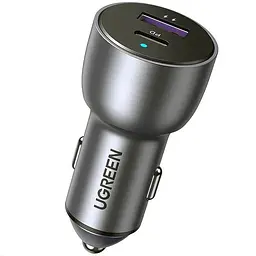 Автозарядка 2xUSB 36W (USB-C+USB-A) QC 3.0+ Косм. Сіра (CD213) UGREEN (60980) - мініатюра 8