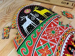 Пазл дерев`яний UkrainianPuzzles Писанка Спадщина у візерунках Тараса Городецького - мініатюра 6