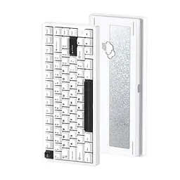 Ігрова механічна клавіатура WOBKEY RAINY 75 PRO / Три режими підключення / Kailh Cocoa Switches / White - мініатюра 2