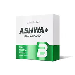 Натуральна добавка BioTech Ashwa+, 30 капсул