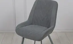 Стілець Ділан метал сірий сидіння тканина 510x560x900 графіт - мініатюра 4