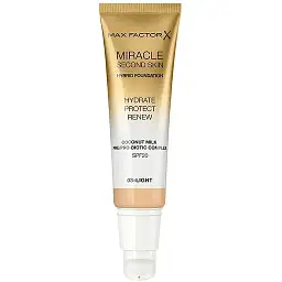 Тональна основа Max Factor Miracle Second Skin відтінок 03 (Light) 30 мл - мініатюра 2