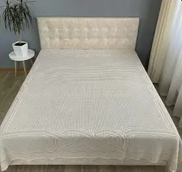 Натуральне муслінове простирадло 200x230 см - дихаюча м'яка бавовняна простинь пудрове