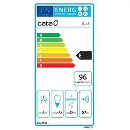 Витяжка вбудована Cata G-45 WH (02039005) - мініатюра 4
