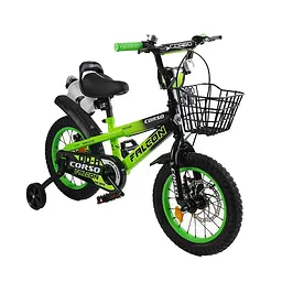 Велосипед 2-х колісний Corso Falcon 14" FL-14833 сталева рама, дискові гальма, додаткові колеса, зібраний на 85% (6800070148333)