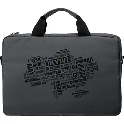 Сумка для ноутбука Vinga 15.6" NB1502 Gray, Black Print (NB1502UBGY) - мініатюра 4