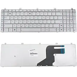 Клавіатура для ноутбука ASUS (N55, N75, X5QS) rus, silver (версія N75) - мініатюра 2
