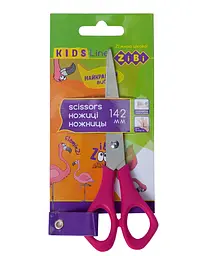 Ножиці дитячі для шульги, 142 мм, рожевий