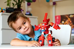 Конструктор-трансформер Small Blocks 2в1 Buildable Transforming Vehicle Джетт (Jett) Super Wings det0018330 - мініатюра 8
