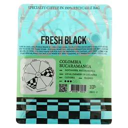 Кава в зернах Fresh Black Colombia Bucaramanga 200 г - мініатюра 4