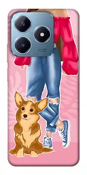 Чохол Demsky Girl and corgi для Realme C63 4G
