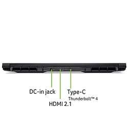 Acer Ноутбук Acer Nitro V 16 ANV16-72 16" WQXGA IPS, Intel 9-270H, 32GB, F1TB, NVD5070-8, Lin, чорний - мініатюра 3