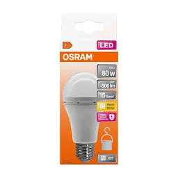Лампочка Osram LED E27 8Вт 806Лм 2700К A60 акумуляторна (4099854190087) - мініатюра 2