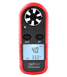 Анемометр цифровий 0.1-30м/с -10-45°C wintact 10.5х4х1.5 см hoz0010063