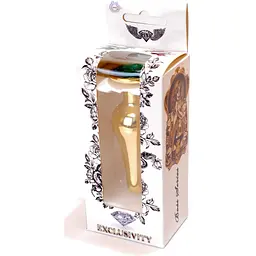Анальна пробка Boss Of Toys Boss Series - Jewellery Gold Butt Plug Green, BS6400069, Золотий / Зелений - мініатюра 8