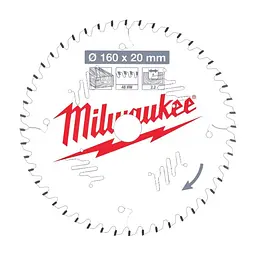 Диск пиляльний Milwaukee пиляльний PFTE 160х20х2,2мм, 48 зуб. (4932471291)