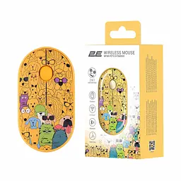 Комп'ютерна миша 2E MF300 PETS:CATS&DOGS Silent WL BT жовтий teh0014106 - мініатюра 7