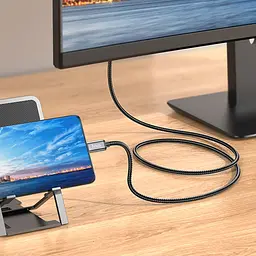 Перехідник Hoco UA27 HD Type-C to HDMI (2m) Metal gray - мініатюра 8