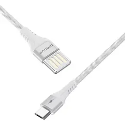 Кабель Double Way Weft USB-A to Micro-USB 1m White [CCDW20001302] [133326] - мініатюра 2