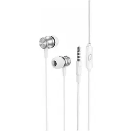 Навушники Borofone Platinum металеві універсальні earphones with microphone BM75 1.2m Hi-Fi чорні - мініатюра 3