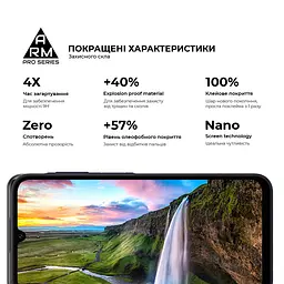 Захисне скло на Samsung Galaxy A15 4G (A155) з олеофобним покриттям, Pro, повне проклеювання, антистатичний і пиловідштовхуючий шар, 9H, самоклеючеся, 2.5D, на весь екран, антистатичний клей, ArmorStandart (ARM74659) - мініатюра 5