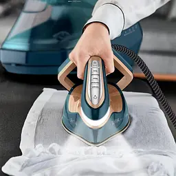 Праска-парогенератор Tefal Express Vision Max 3000 Вт 1200 мл паровий удар 850 г керамічна підошва синє-золотий - мініатюра 7