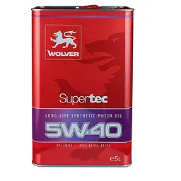Автомобільна моторна олива WOLVER Supertec 5W-40 5л - мініатюра 1