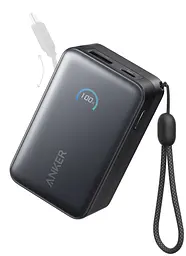 Портативний зарядний пристрій Nano - 10000 mAh 45W Built-In USB-C Cable Black Anker teh0027048 - мініатюра 2