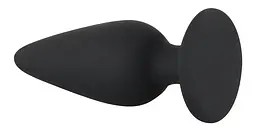 Анальна пробка Black Velvets Heavy Plug Small чорна - мініатюра 3
