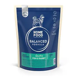 Корм для собак середніх порід Home Food з рибою та кроликом 0,3кг