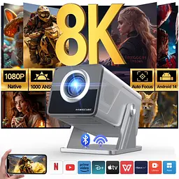 Мультимедійний смарт-проектор з автофокусом Magcubic X7 Android 14, chip H726, 8K24fps, 2GB/16GB домашній кінотеатр Silver (19343) - мініатюра 3