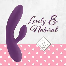 Вібратор-кролик FeelzToys Lea 20.2 см фіолетовий - мініатюра 2