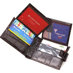 Чоловічий шкіряний гаманець Canpellini 11х8,3х1 см acs0025059 - мініатюра 5