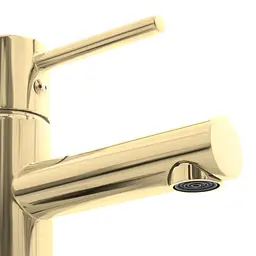 Змішувач для умивальника Rea Tess light gold низький REA-B8865, Золотий - мініатюра 2
