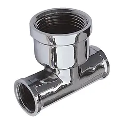 Трійник Solomon 1/2″х1″х1/2″ ВВВ хром 8202