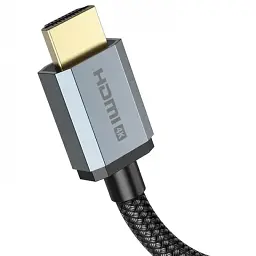 Кабель HOCO US03 HDTV 2.1 Male to Male 8K ultra HD data cable(L=1M) Black (о) - мініатюра 3