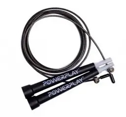 Скакалка швидкісна PowerPlay 4202 Ultra Speed Rope Чорна 2,9 м (PP_4202_Black) - мініатюра 3