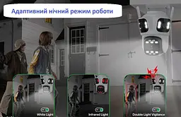 Вулична WiFi камера Besder 76 9Мп 3 об'єктиви Zoom 6-кратний IcSee - мініатюра 4