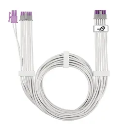 Кабель для відеокарти Asus ROG Equalizer 12V-2x6 ATX 3.1 PCIe 5.1 White (90YE00BP-B0QA00) - мініатюра 2