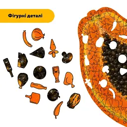 Дерев'яний фігурний пазл puzzlean Папая, А3, Картонна коробка 200 елементів - мініатюра 3