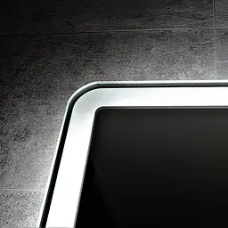 Дзеркало Dusel DE-M3051 65x80 з годинником, Білий - мініатюра 2