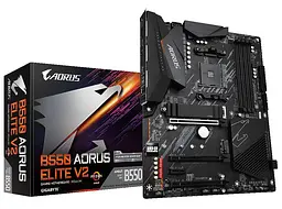Материнська плата Gigabyte B550 Aorus Elite V2 (B550 AORUS ELITE V2) (Socket AM4, AMD B550, ATX) Б/в - мініатюра 5