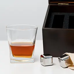 Подарунковий набір Whiskey Stones "Сталевий" №1 Baltic - мініатюра 6