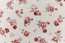 Скатертина Simfoni 180х136 см Червоні трояндочки на натюрель (033553) - мініатюра 3