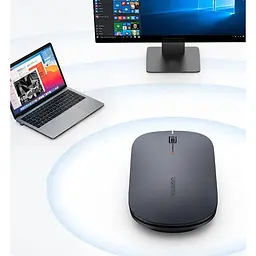 Миша бездротова UGREEN MU001 Portable Wireless Mouse (90372) чорна - мініатюра 4