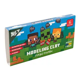 Пластилін Yes Minecraft 6 кольор. 120гр 540628(40)