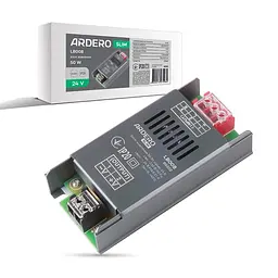 Блок живлення для LED стрічки Ardero LB008 24В 50Вт IP20 (80302) - мініатюра 1